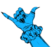 Hang 10 Surfs Up Sticker by Justworks