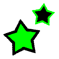 Star Moving Sticker