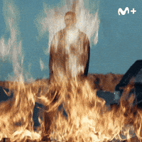 Fire Larubia GIF by Movistar Plus+