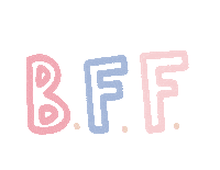 pink bff Sticker