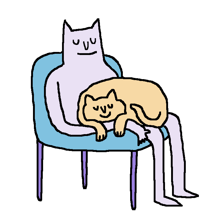 Sleepy Cat GIF by Lizz Lunney