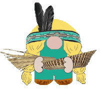 Native American Gnome Sticker