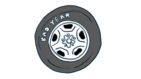 tires Sticker by deladeso