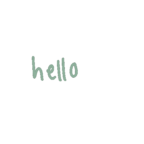 jesseminacs hello sagegreen jesdsgn Sticker