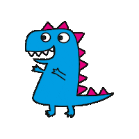 Tino Dinosaurier Sticker by unifilm.de