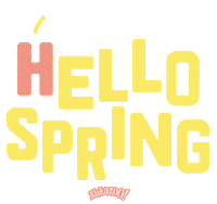 Hello Spring Sticker by Alakazoo