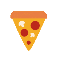 ScatterbrainStudiosLtd food pizza slice scatterbrain studios Sticker