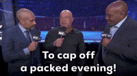To cap off a packed evening!