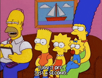 watching homer simpson GIF