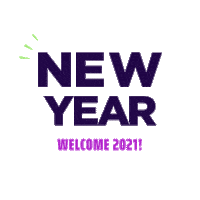 New Year Sticker by techshida