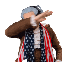 Excited Independence Day Sticker