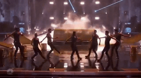 energetic dance group GIF by America's Got Talent