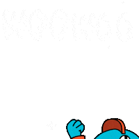 Happy Lets Go Sticker