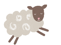 Sleepy Sheep Sticker by Frugi