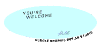 Filipino Youre Welcome Sticker by Huddle Design Studio