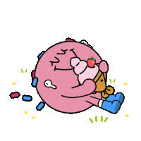 Happy Sunday Eating Sticker by SomiSomi