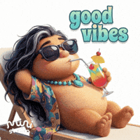 Good Vibes Summer GIF by The Fuzzlets