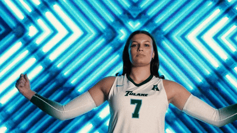Flex Tulane GIF by GreenWave