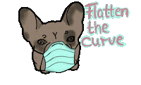 Refritscherator dog mask covid corona Sticker