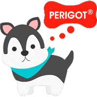 Dog Sticker by Perigot Cosméticos