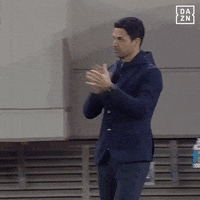 Happy Mikel Arteta GIF by DAZN