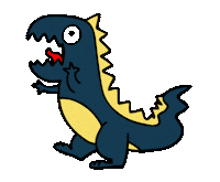 T-Rex Monster Sticker by CLANEO
