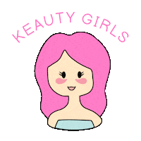Keauty girl pink beauty patch Sticker