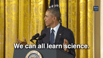 barack obama we can all learn science GIF by Obama