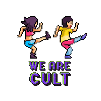 Dance Pixel Sticker by Cult.fit