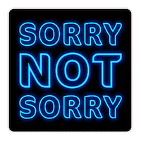Hungry Sorry Not Sorry Sticker by FibreOne