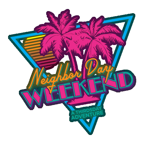 Neighbor Day Weekend Sticker by Cayenne Creative
