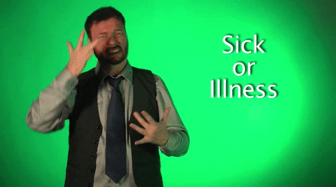 sick sign language GIF by Sign with Robert