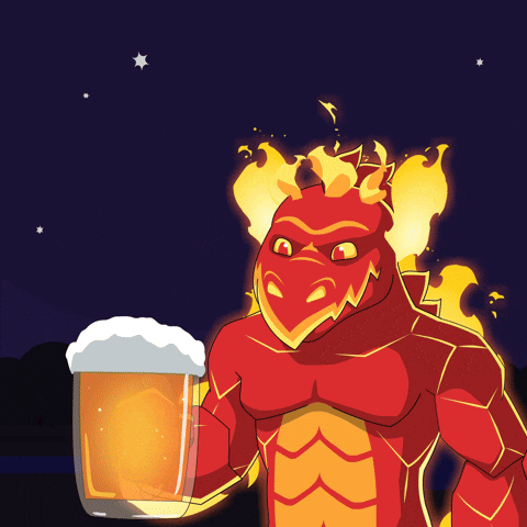 Drink Beer Drinking GIF by Pizza Ninjas