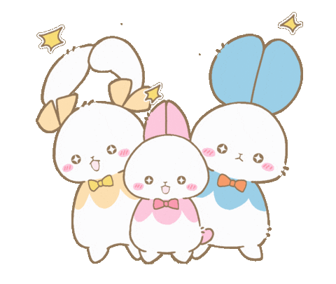 うさぎ 拍手 Sticker