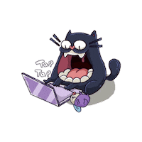 Cat Sticker by Dwarf Factory