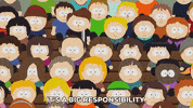 eric cartman crowd GIF by South Park 