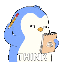 Penguin Think Sticker by Pudgy Penguins