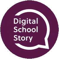 digischoolstory logo lila weiß dss Sticker
