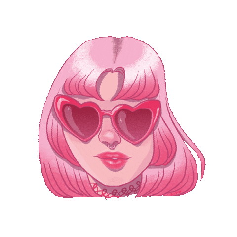 aisa giphyupload girl pink girl power Sticker