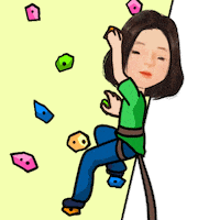 Playing Climb Up Sticker