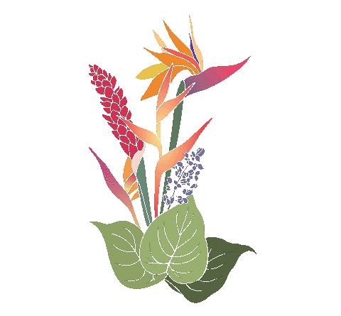 Birds Of Paradise Love Sticker by Idimedley