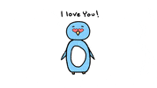greggvalentine love penguin i love you greggvalentine GIF