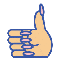 awesome thumbs up Sticker by Bow & Drape