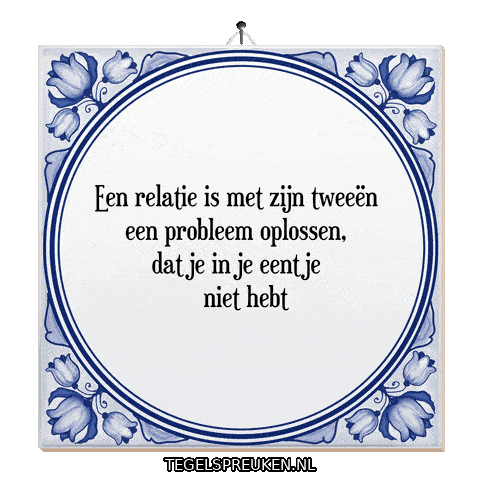 Teamwork Troost Sticker by Tegelspreuken.nl