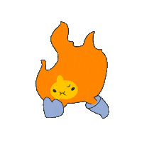 Angry Fire Sticker by nothingwejun