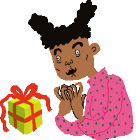 Gift Anticipation Sticker by Ezra W. Smith
