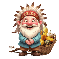 Native Americans Thanksgiving Sticker