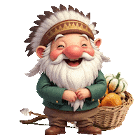 Native Americans Thanksgiving Sticker