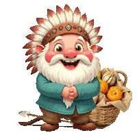 Native Americans Thanksgiving Sticker