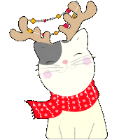 New Year Cat Sticker by Animotica
